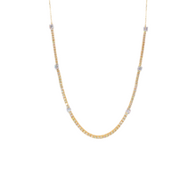 Tennis choker con canary diamonds