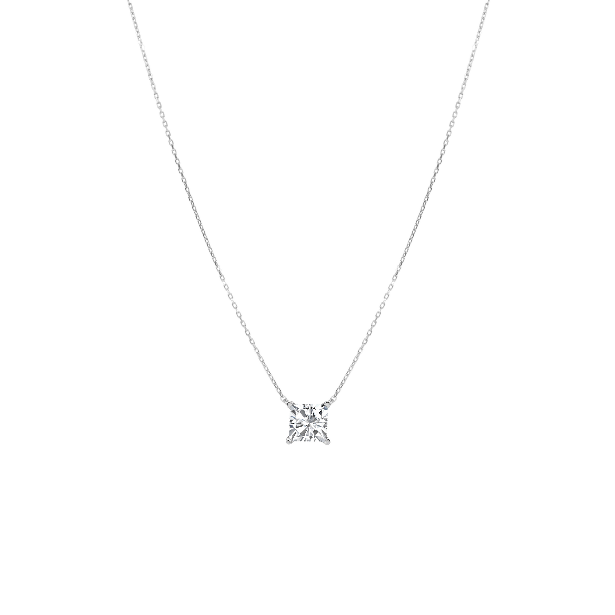 Solitario Princess con diamante LAB 1.04CT