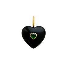 Stone heart charm