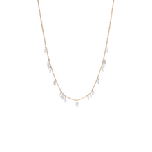 Collar con diamantes LAB en corte marquise