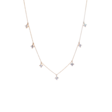 Collar con LAB dangling diamonds 1.45CT