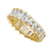 Anillo eternity de circonias half emerald half oval