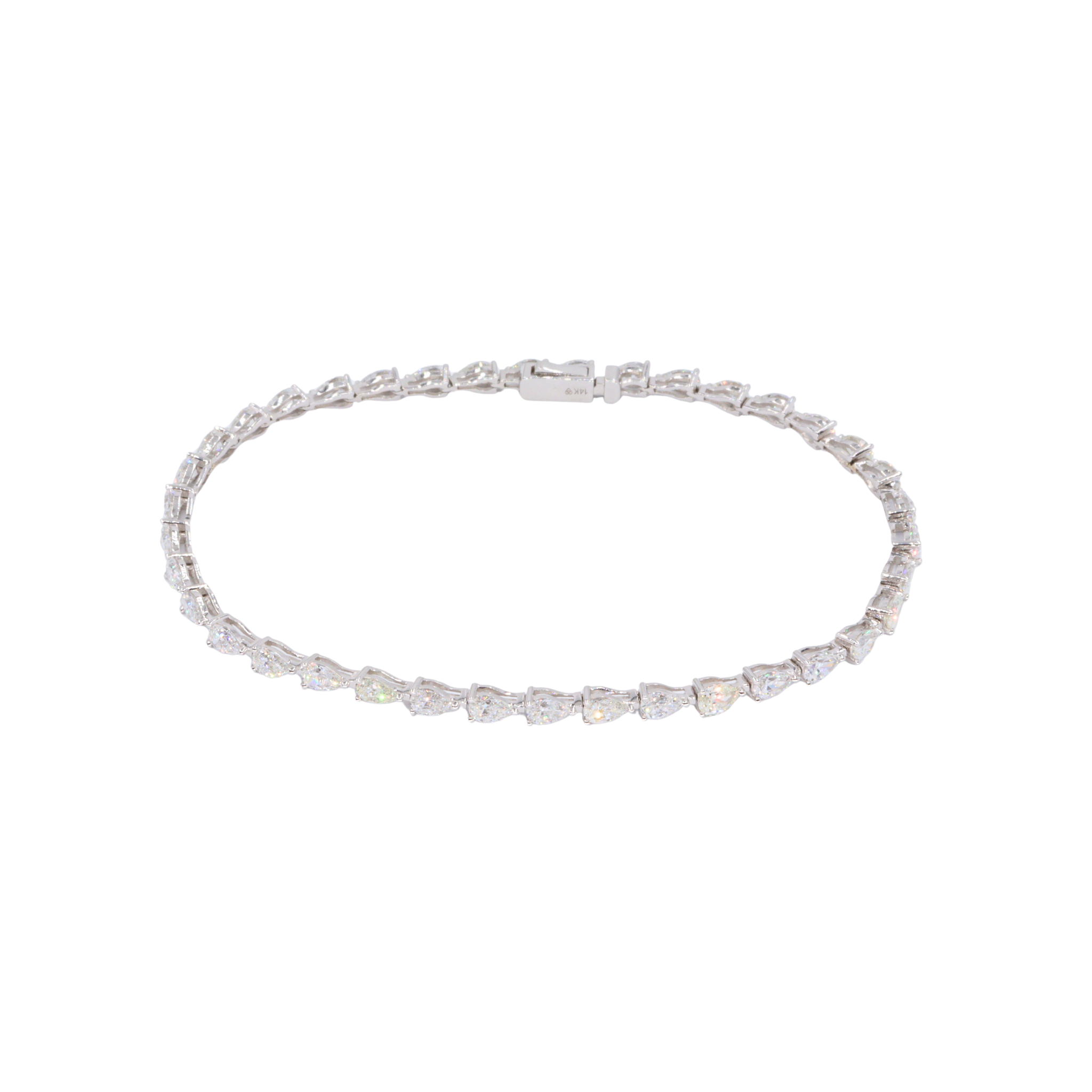 Pulsera tennis con drops de diamantes LAB 5.00CT
