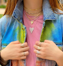 Collar con Corazón en Pave