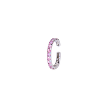 Earcuff con zafiros rosados