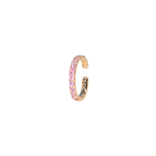 Earcuff con zafiros rosados