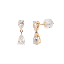 Aretes con dangling LAB diamond drop