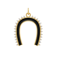 Charm de herradura con circonias
