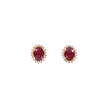 Studs con piedras preciosas y diamantes