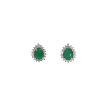 Studs con piedras preciosas y diamantes