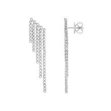 Aretes con chorritos de diamantes