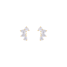 Aretes crawlers con diamantes LAB multishape
