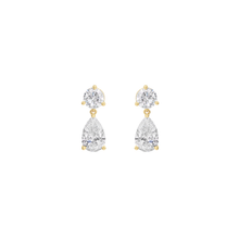 Aretes con drops de diamantes LAB