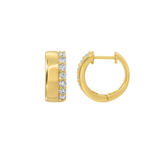 Argollas con diamantes LAB