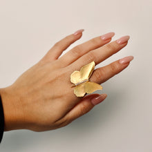 Anillo con mariposa XL y diamantes