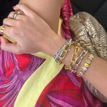 Pulsera extra chunky doble tono