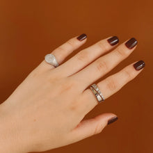 Pinky ring con circonias en paveé