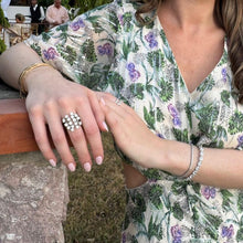 Anillo statement con circonias