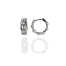 Argollas de links en plata 925