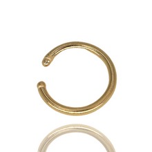 Earcuff plain con baño en oro 18k / Rodio