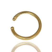 Earcuff plain con baño en oro 18k / Rodio