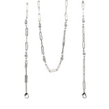 Mask Holder de paper clips y perlas.