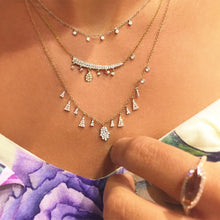 Collar de oro blanco 14k con brillantes (0.07CTD)