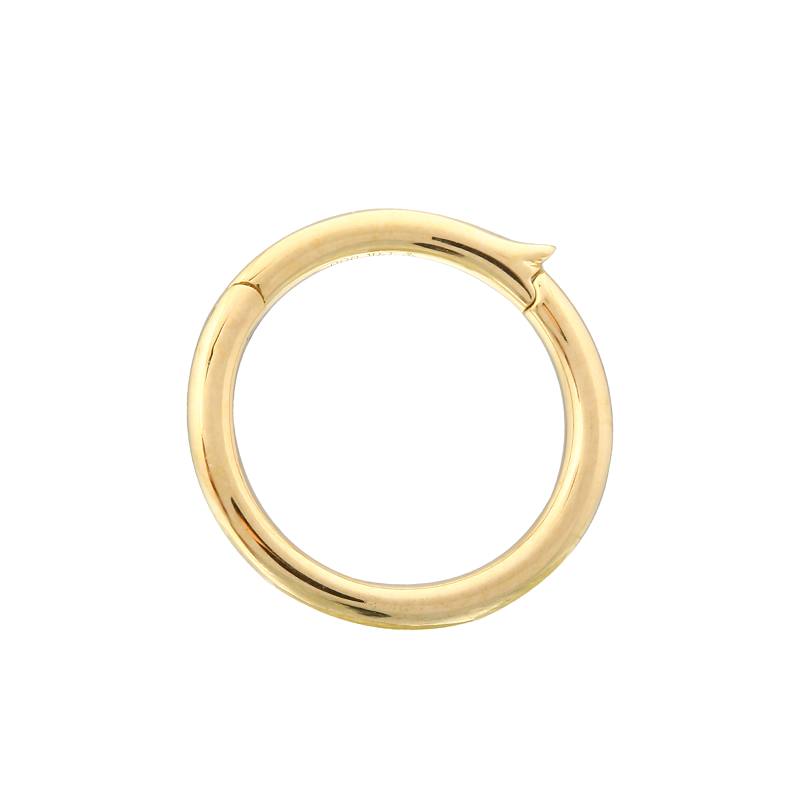 Dije tipo argolla en oro amarillo 14k